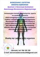 biorezonans, Dietetyka i Biorezonans Marzena Dąbrowska, Drawsko Pomorskie