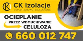 Baner reklamowy, Krzysztof Cieślicki Ck Izolacje, Bielkowo