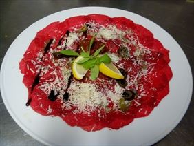 carpaccio, Restauracja Stara Galeria Filip Fijałkowski, Barlinek