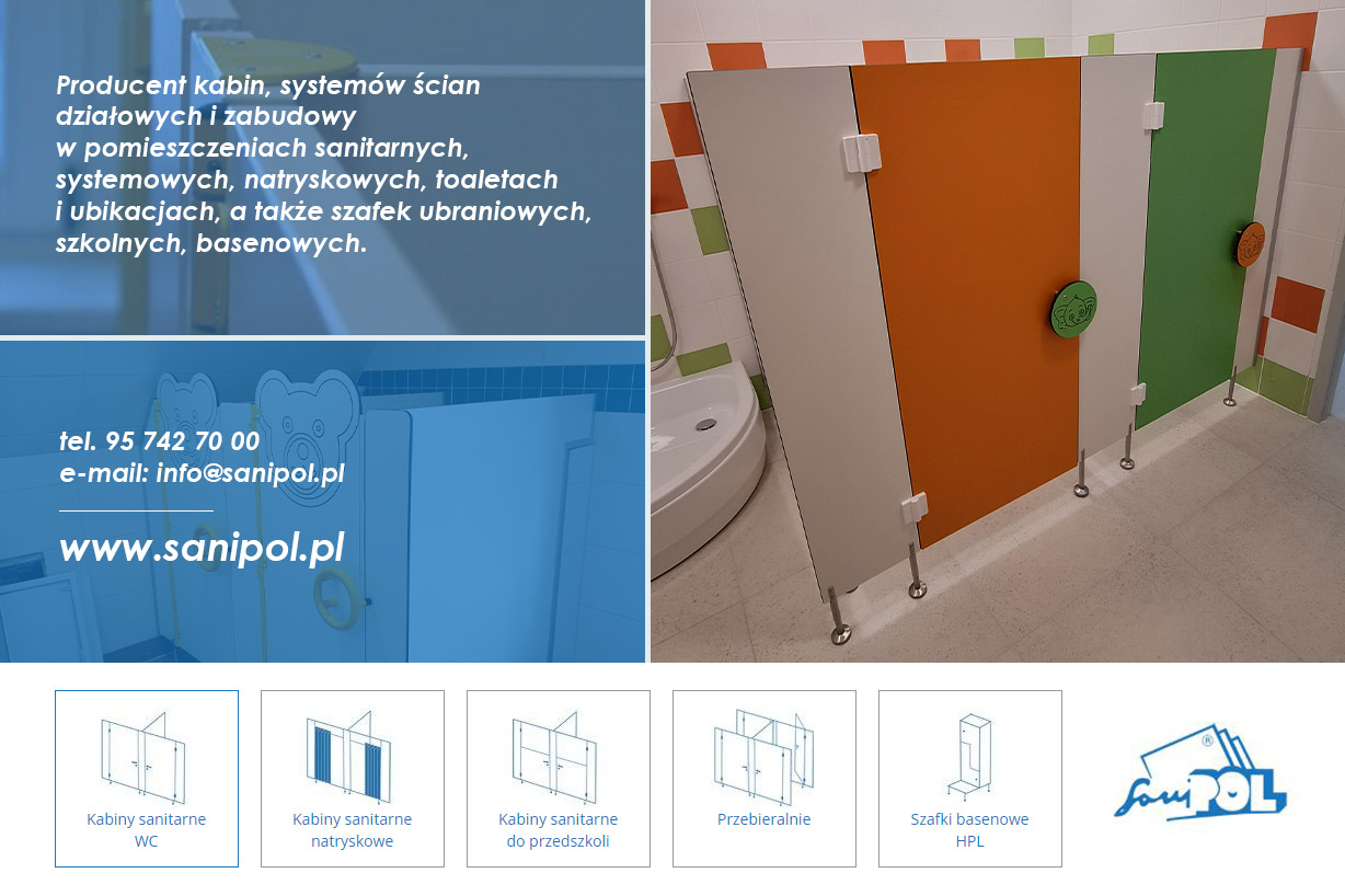 Sanipol konstrukcje ze ścian HPL, Sanipol Sp. z o.o., Międzyrzecz