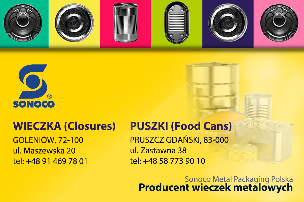 Nowoczesne opakowania metalowe, Sonoco Metal Packaging Polska, Pruszcz Gdański