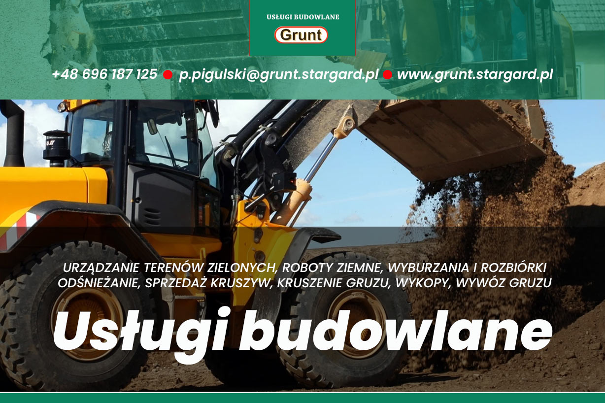Grunt - usługi brukarskie, Grunt Usługi budowlane, Brudzewice