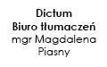 Dictum Biuro tłumaczeń mgr Magdalena Piasny, Warszawa