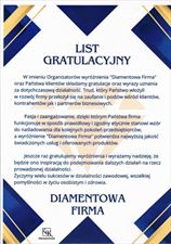 list gratulacyjny, Salud Y Seguridad En La Trabaja Bhp - Szkolenia, Szkolenia edukacyjne - Leszek Ładziński, Żyrardów