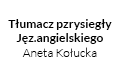 Tłumacz przysięgły języka angielskiego Aneta Kołucka, Żółwin