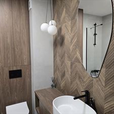 łazienka, Projektowanie wnętrz i Rolety - Dekor Bończak, Ciechanów