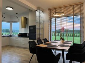 salon z aneksem, Projektowanie wnętrz i Rolety - Dekor Bończak, Ciechanów