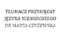 Daf-Mart Dr Marta Czyżewska Tłumacz Przysięgły Języka Niemieckiego, Raszyn