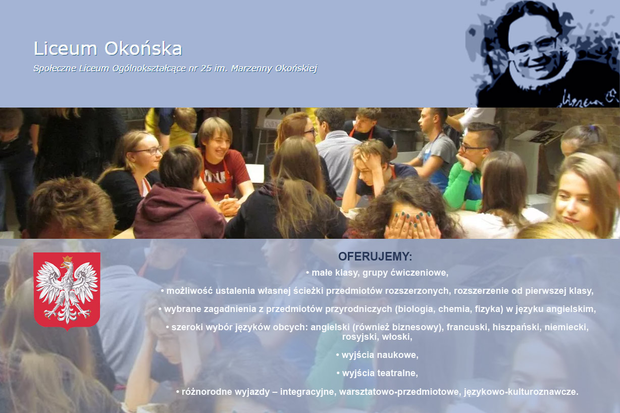 Edukacja na wysokim poziomie, XXV Społeczne liceum ogólnokształcące, Warszawa