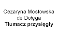 Cezaryna Mostowska de Dołęga Tłumacz przysięgły, Warszawa