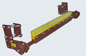 zgarniacz czyszczący płaszcz stalowy bębna, Nitroll Tomasz Link. Urządzenia czyszczące taśmy, urządzenia centrujące taśmy, obojnice wywrotnic wagonowych, krążniki i zestawy krążnikowe, Jedlina-Zdrój