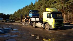 przewóz pojazdów, Olespol Sp. z o. o. Rozładunek, załadunek podkładów kolejowych. Opał. Transport specjalistyczny, Olesno