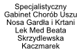 Specjalistyczny Gabinet Chorób Uszu Nosa Gardła i Krtani Lek. Med. Beata Skrzydlewska Kaczmarek, Jelenia Góra