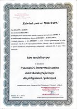 certyfikat, MediNurse Indywidualna Specjalistyczna Praktyka Pielęgniarska Jolanta Karoń, Nasiedle