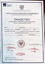 certyfikat, MediNurse Indywidualna Specjalistyczna Praktyka Pielęgniarska Jolanta Karoń, Nasiedle