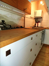 kuchnia z drewnianym blatem, Drzazga s.c. Stolarstwo ogólne, Wrocław