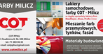 Cot PPHU Sklep budowlany, mieszalnia lakierów Cot PPHU Sklep budowlany, mieszalnia lakierów, farby do ścian, farba do wnętrz, farba do salonu, Milicz