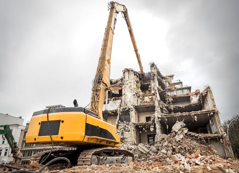 Rozbiórki, wyburzenia i prace ziemne koparką, Piaskopol sp. z o.o., Tokary