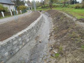 budowa murów oporowych, Rejonowy Związek Spółek Wodnych w Zgorzelcu z siedzibą w Kunowie, Kunów