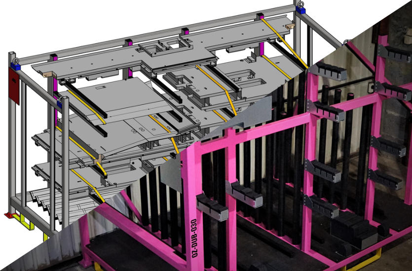 Projektowanie i kompleksowe wykonawstwo stojaków transportowych dedykowanych dla przemysłu