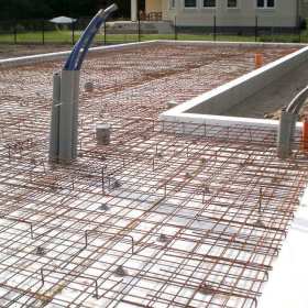 Płyty fundamentowe z systemem ogrzewania wodnego