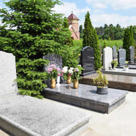 Pięknie i starannie wykonany nagrobek