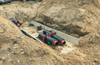 Wykopy pod przyłącza wodne, kanalizacyjne i elektryczne